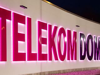 Sign "Telekom Dome"