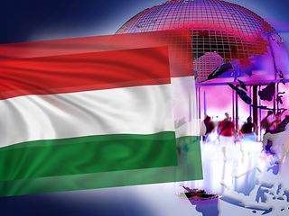 Illustration for NatCo in Hungary with country flag.