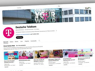 you tube Kanäle Deutsche Telekom