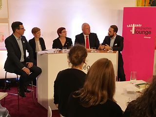 Diskutierten in Berlin (v.l.): Wolf Christian Ulrich, Susann Rüthrich, Simone Rafael, Ulrich Kelber und Lutz Mache