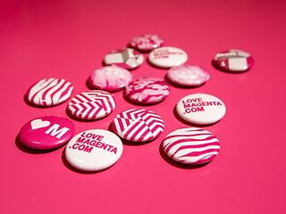 Love Magenta Buttons