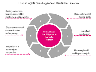 Graphic: Human rights due diligence at Deutsche Telekom