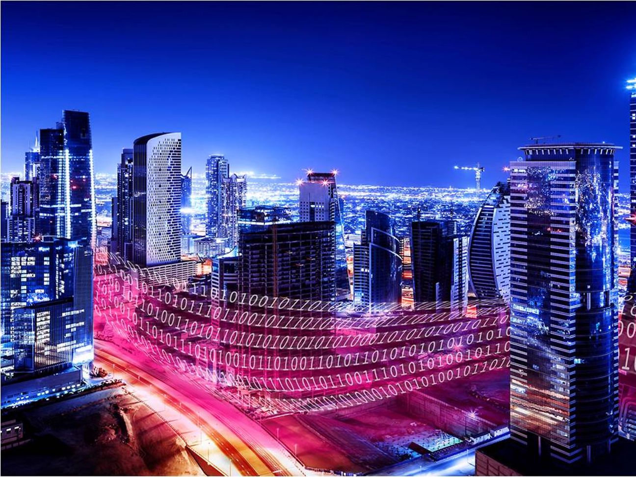 Futuristische Skyline