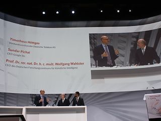 Tim Höttges auf dem Podium beim IT Gipfel 2017