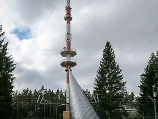 Sendser Heidenberg mit Abspannungsseil