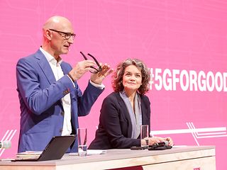 Tim Höttges and Claudia Nemat at the MWC 2017