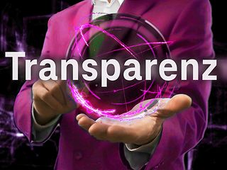 Schtriftzug Transparenz