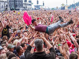 Ein Polizist bei Rock am Ring 2017