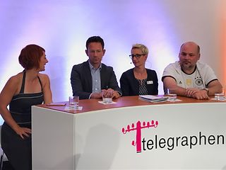 Diskutierten über zehn Jahre Smartphone (v.l.): Dörthe Eickelberg, Sebastian Schnieder, Nadine Schön und Christoph Räthke.