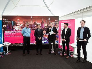 Telekom and ZTE representatives in Constanta