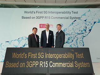  Telekom verkündet Interoperabilität eines kommerziellen Systems nach dem 5G New Radio #3GPP Standard mit Huawei und Intel.