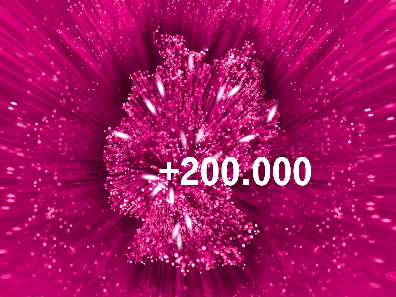200.000 weitere Haushalte haben jetzt bis zu 100 MBit/s.