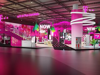 Messestand der Telekom auf dem MWC