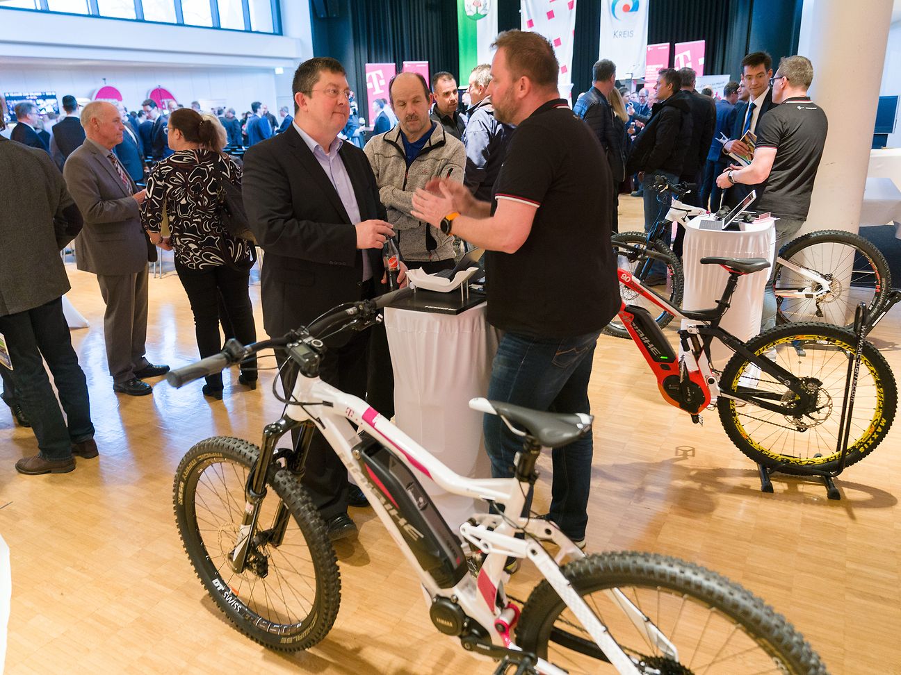 The smart bikes are real eye-catchers everywhere.