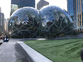 Visiting Amazon. An impressive building – inside and out!