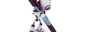 Symbolfoto Roboter mit Stift