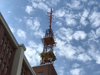 The antenna in Winterfeldtstraße was the first in Europe to transmit live 5G.