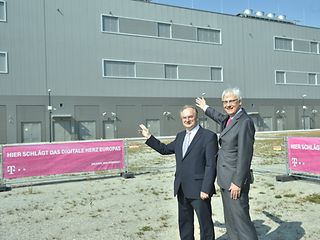 Ministerpräsident Dr. Reiner Haseloff und Telekom-Vorstand Dr. Thomas Kremer