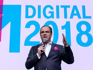 Hagen Rickmann eröffnet die Digital 2018.