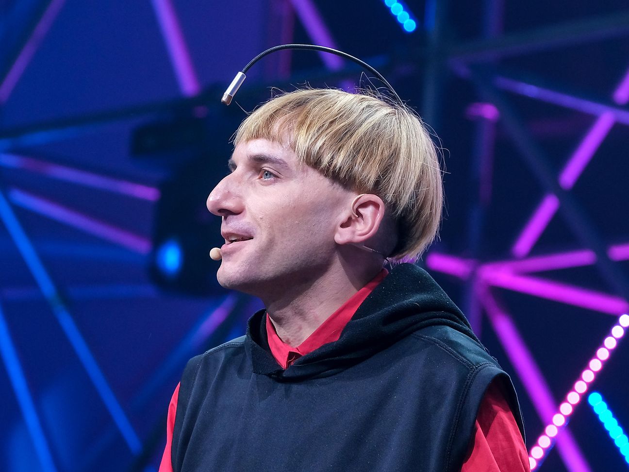 Cyborg Neil Harbisson sorgte für Aufsehen.