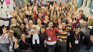 More than 50 female hackers came from all over Europe to the first AI Hackathon only for women of Telekom. 