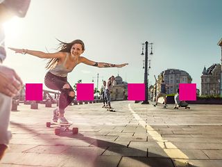 Girl on skateboard