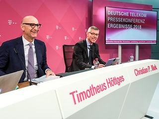 Tim Höttges and Christian P. Illek at the press conference: results for the 2018 financial year