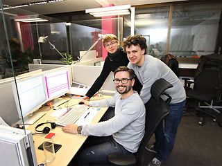 Michael Mehnert, Wassili Seniw und Eugen Werle (v. l.)