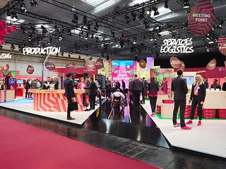 Telekom’s booth at Hannover Messe.