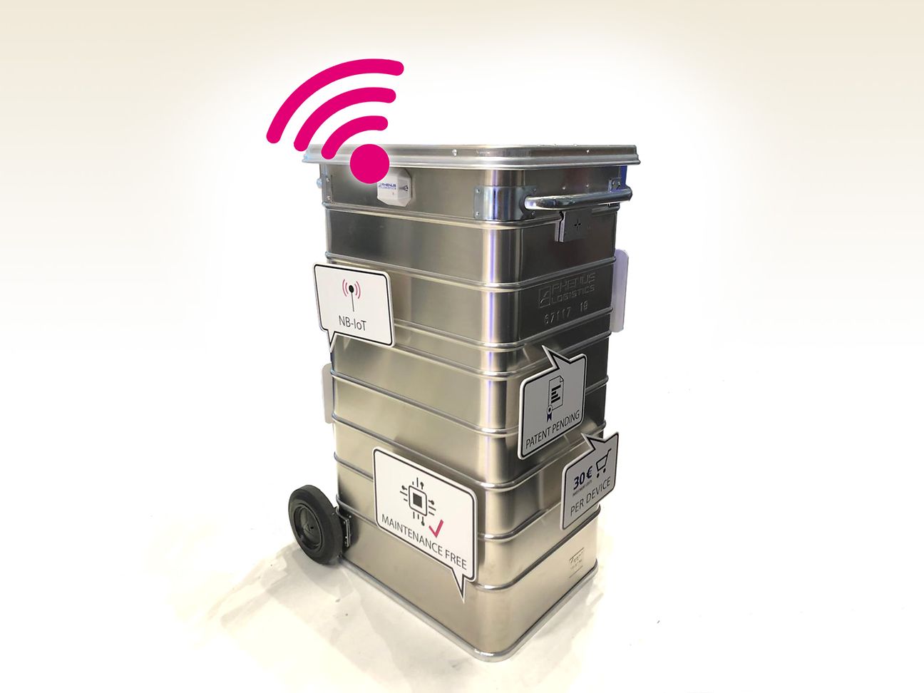 Telekom, Rhenus und Fraunhofer IML bringen smarte Datentonne in Serie