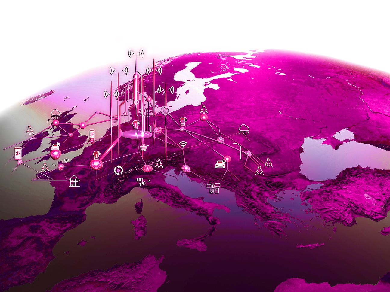 Deutsche Telekom`s machine and sensor network offers an enormous range of applications.