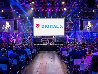 Digital X logo and participants