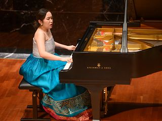 Die südkoreanische Pianistin Ho Jeong Lee.