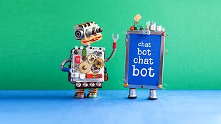 No chatbot looks like that: Homemade robots among themselves.
