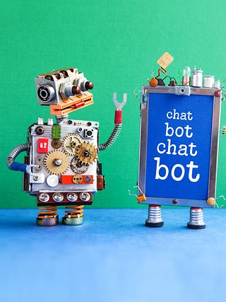 No chatbot looks like that: Homemade robots among themselves.