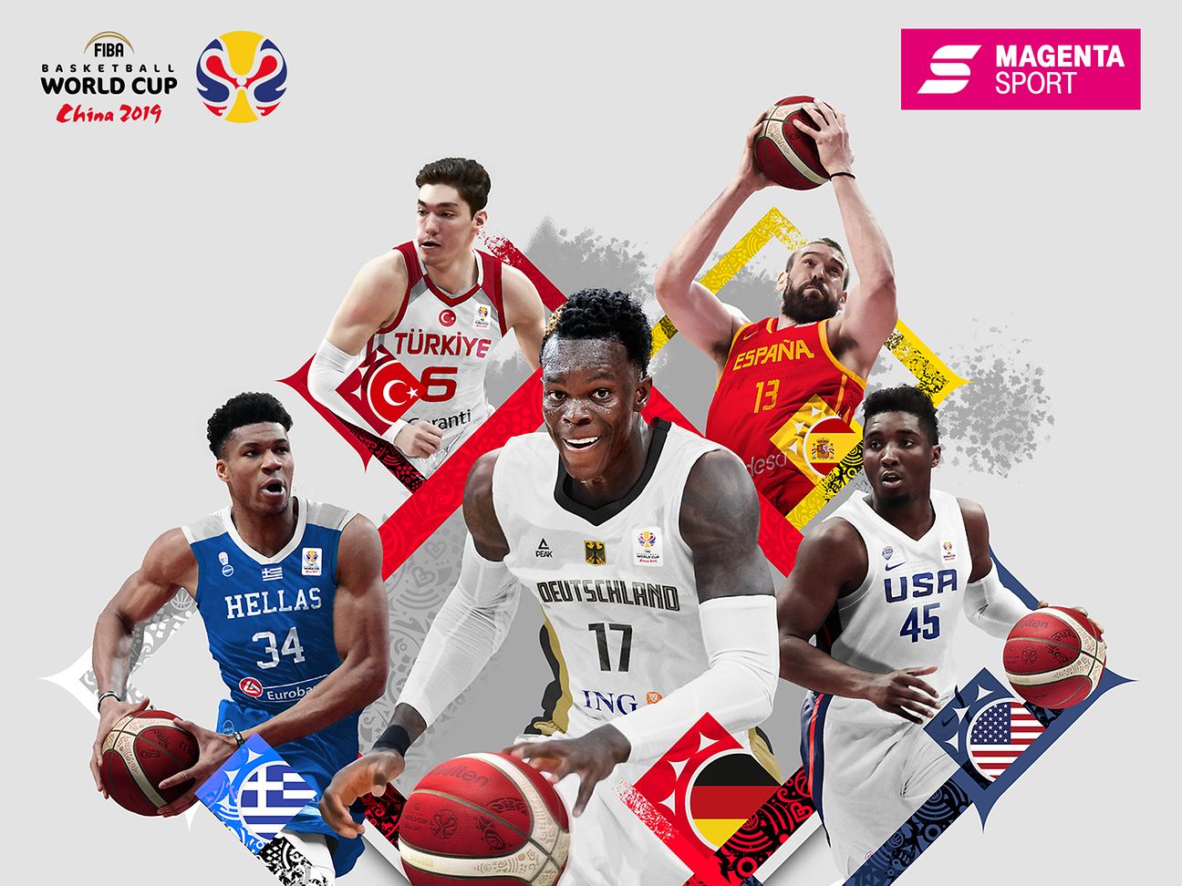 Basketball-WM 2019 in China alle Spiele live bei MagentaSport Deutsche Telekom