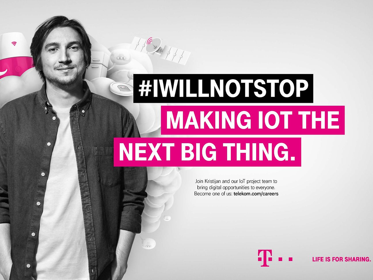 Telekom startet neuen Arbeitgeber-Kampagne.