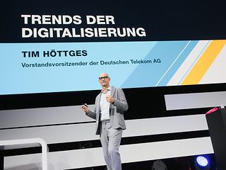 Tim Höttges speaking at Digital X, on “Trends in digitization”.