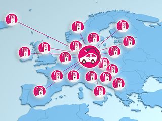 Von Norwegen bis Portugal, von Island bis Estland: Telekom bietet E-Auto-Fahrern grenzenlose Mobilität mit GET CHARGE