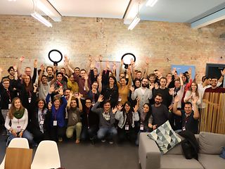 Group photo of all participants of the AI Hackathon4Diversity
