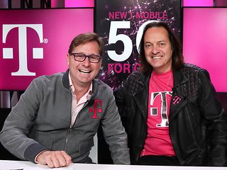 Mike Sievert (left) and John Legere.