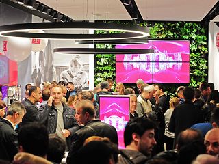 A vertical garden in the busy Skopje’s Flagship store.