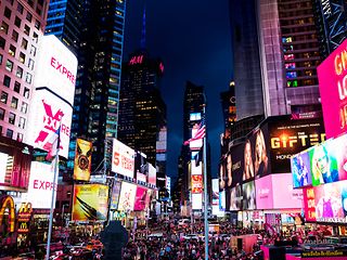  Werbetafeln am Times Square in New York, USA