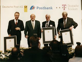 Foundation ceremony of Deutsche Telekom AG in Cologne.