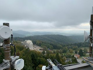 Blick auf den Bayerischen Wald von einem der Einsatzorte von ...