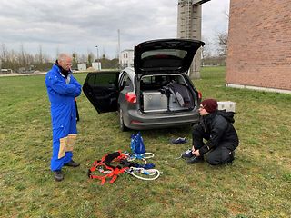 Car on site.