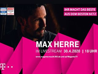 Telekom zeigt live Max Herre-Konzert in ganz persönlichem Ambiente.