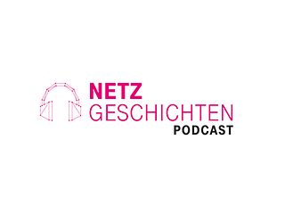 Kopfhörer mit Aufschrift „Netzgeschichten“