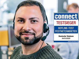 Telekom ist Testsieger beim connect-Test „Festnetz-Hotlines"