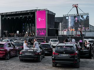 Foto von dem Autokonzert